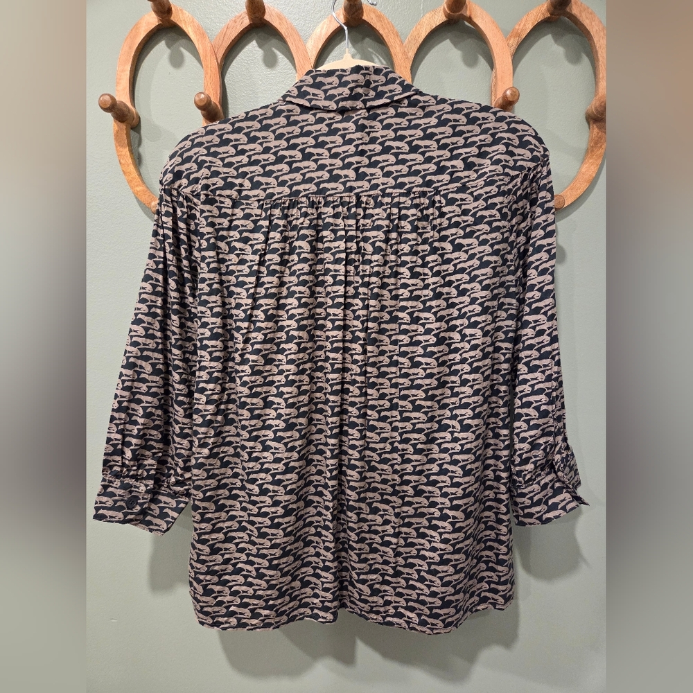 French Connection Fox Pattern Blouse - Picture 4 of 7
